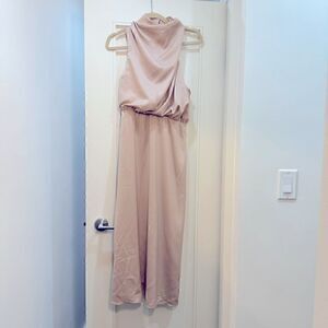Elegant Sleeveless Cream Dress